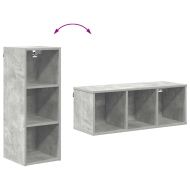Висящ шкаф Циментено сиво 30 x 29,5 x 80 см Инженерно дърво