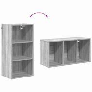 Висящ шкаф Сив Сонома 40 x 29,5 x 80 см Инженерно дърво