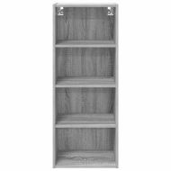 Висящ шкаф Сив Сонома 40 x 29,5 x 100 см Инженерно дърво