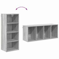 Висящ шкаф Сив Сонома 40 x 29,5 x 100 см Инженерно дърво