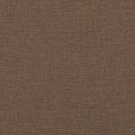 3-местен диван с табуретка, кафяв, 180 см, плат