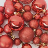 Изкуствена светена коледна елха с комплект топки Зелен 180 cm