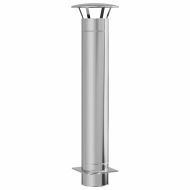 Разширение за комин Сребрист 35 x 35 x 132 см