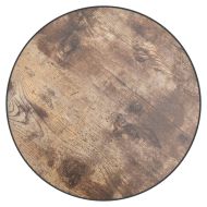 Маса за чай, черно и жълто, Ø35 см, МДФ