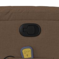 Масажен наклоняем стол, кафяв, текстил