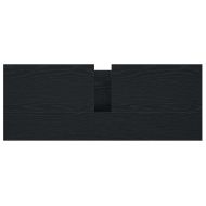 Шкаф за баня с чекмеджета Черен дъб 90x34,5x60 cm