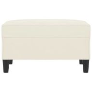 Табуретка, кремава, 70x55x41 см, кадифе