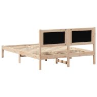 Рамка за легло Светлосиво 140 x 200 cm Солидно борово дърво