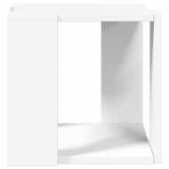 Кафе маса, бяла, 32x32x30 см, инженерно дърво