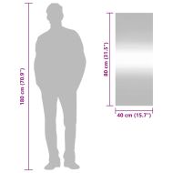 Стенно огледало 40x100 см стъкло правоъгълно