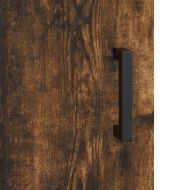 Стенен шкаф опушен дъб 69,5x34x90 см инженерно дърво