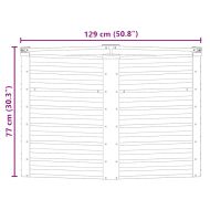 Градинска висока леха поцинкована стомана 129x129x77 см зелена