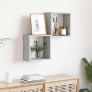стенни кубчета 2 бр. сиви сонома 30x15x30 см