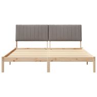 Рамка за легло Кафяво 180 x 200 cm Солидно борово дърво