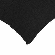 Диван възглавници 2 pcs Черно 50 x 30 cm текстил