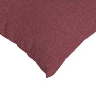 Диван възглавници 2 бр. текстил Виненочервен 50 x 30 cm