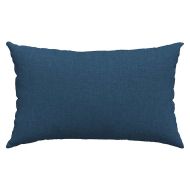 Диван възглавници 2 pcs Синьо 50 x 30 cm текстил