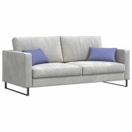 Диван възглавници 2 pcs Дънково син 50 x 30 cm текстил