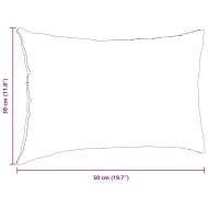 Диван възглавници 2 pcs Синьо 50 x 30 cm Кордюрова тъкан