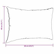 Диван възглавници 2 бр. текстил Тъмен сив 60 x 40 cm