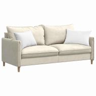 Диван възглавници 2 pcs Бяло 60 x 40 cm текстил