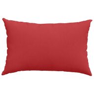 Диван възглавници 2 pcs Червено 60 x 40 cm текстил