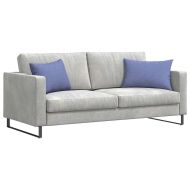Диван възглавници 2 pcs Дънково син 60 x 40 cm текстил