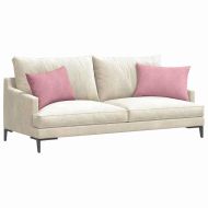 Диван възглавници 2 pcs Розово 60 x 40 cm Кордюрова тъкан
