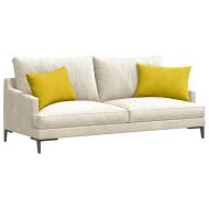 Диван възглавници 2 pcs Жълто 60 x 40 cm Кордюрова тъкан