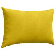 Диван възглавници 2 pcs Жълто 60 x 40 cm Кордюрова тъкан