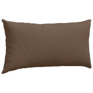 Диван възглавници 2 pcs Кафяво 80 x 40 cm текстил