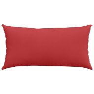 Диван възглавници 2 pcs Червено 80 x 40 cm текстил