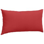 Диван възглавници 2 pcs Червено 80 x 40 cm текстил