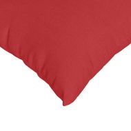 Диван възглавници 2 pcs Червено 80 x 40 cm текстил