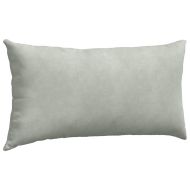 Диван възглавници 2 pcs Светлосиво 80 x 40 cm Кордюрова тъкан