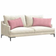 Диван възглавници 2 pcs Розово 80 x 40 cm Кордюрова тъкан