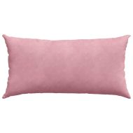 Диван възглавници 2 pcs Розово 80 x 40 cm Кордюрова тъкан
