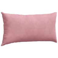 Диван възглавници 2 pcs Розово 80 x 40 cm Кордюрова тъкан