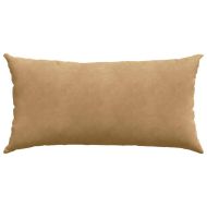 Диван възглавници 2 pcs Кафяво 80 x 40 cm Кордюрова тъкан