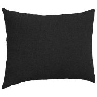 Диван възглавници 2 pcs Черно 70 x 50 cm текстил
