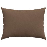 Диван възглавници 2 pcs Кафяво 70 x 50 cm текстил