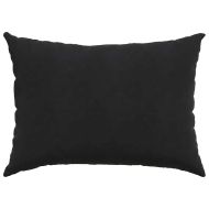 Диван възглавници 2 pcs Черно 70 x 50 cm Кордюрова тъкан