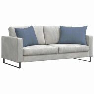 Диван възглавници 2 pcs Синьо 70 x 50 cm Кордюрова тъкан