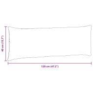 Диван възглавници 2 pcs Синьо 120 x 40 cm текстил