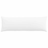 Диван възглавници 2 pcs Бяло 120 x 40 cm текстил