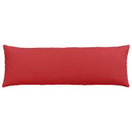 Диван възглавници 2 pcs Червено 120 x 40 cm текстил