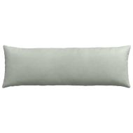 Диван възглавници 2 pcs Светлосиво 120 x 40 cm Кордюрова тъкан
