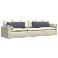 Диван възглавници 2 pcs Тъмен сив 120 x 40 cm Кордюрова тъкан