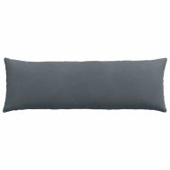 Диван възглавници 2 pcs Тъмен сив 120 x 40 cm Кордюрова тъкан