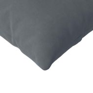 Диван възглавници 2 pcs Тъмен сив 120 x 40 cm Кордюрова тъкан
